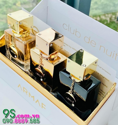 Nước Hoa Giftset Armaf Club De Nuit Parfum 3* 30ml